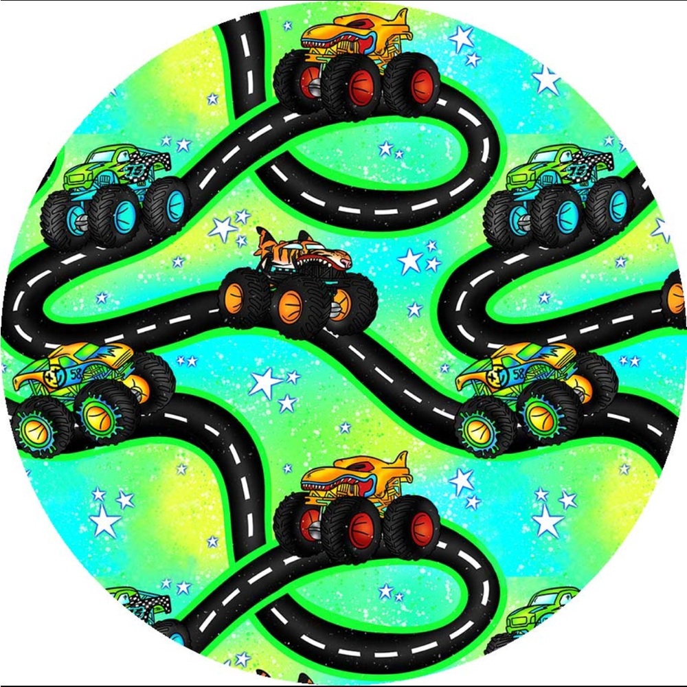 Monster Truck little baby bamboo sleeper